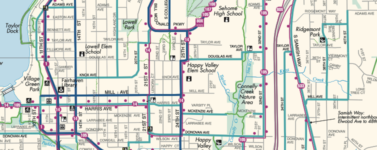 A slice of a digital map